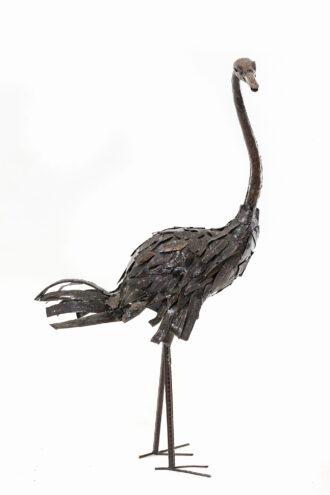 ZIMBA-ARTS METAL NATURAL OSTRICH
